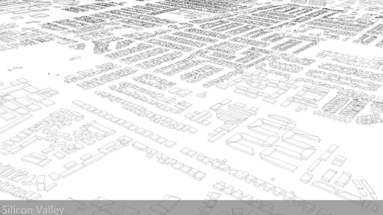 Silicon Valley Streets and Buildings 3D model_9