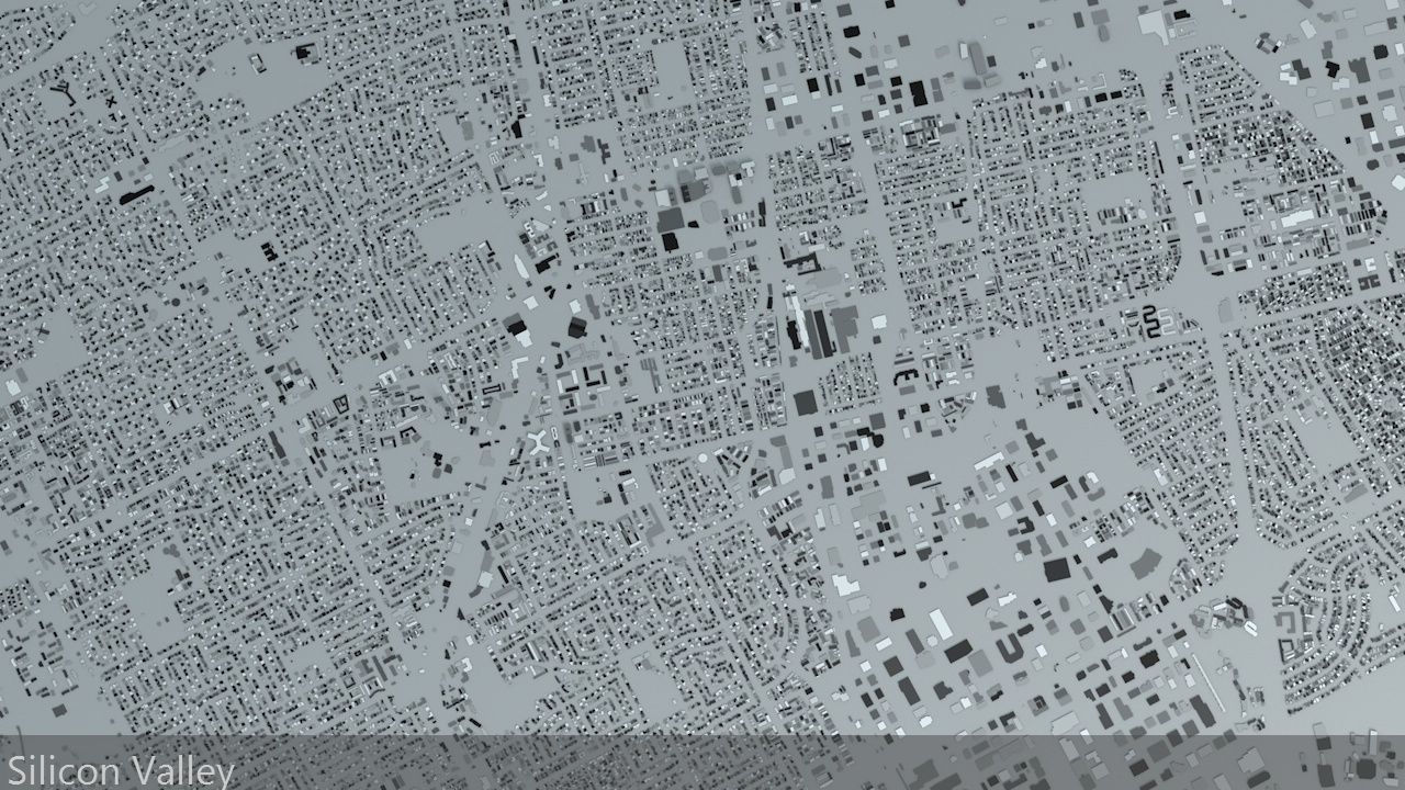 Silicon Valley Streets and Buildings 3D model_6