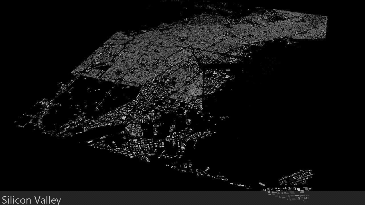 Silicon Valley Streets and Buildings 3D model_4
