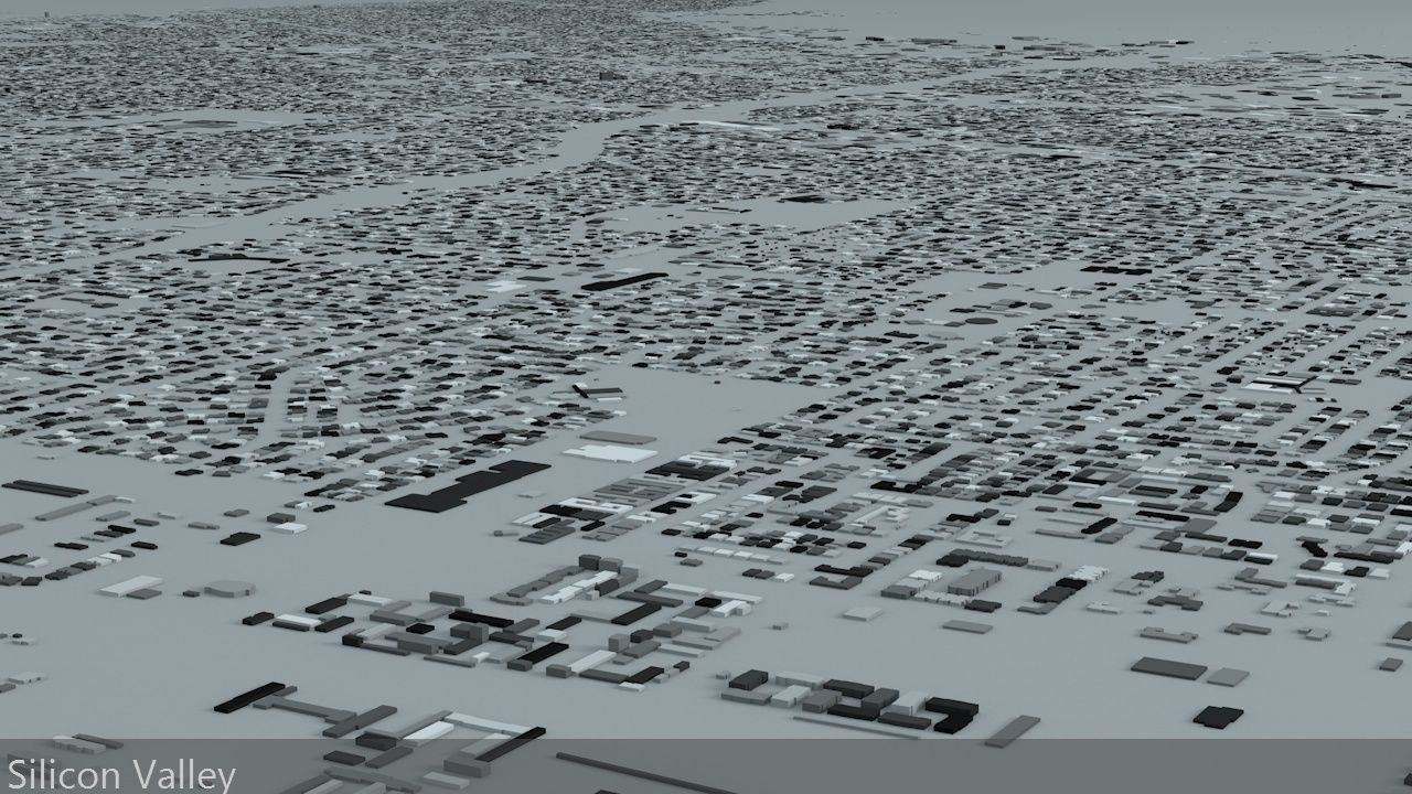 Silicon Valley Streets and Buildings 3D model_7