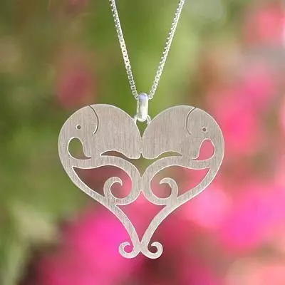 Pendant Elephant Heart 3D print model