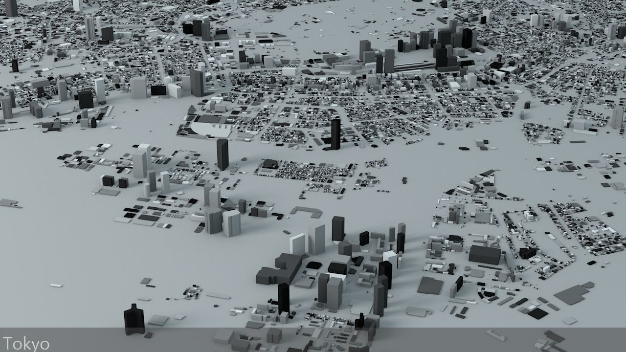 Tokyo Streets and Buildings 3D model_1