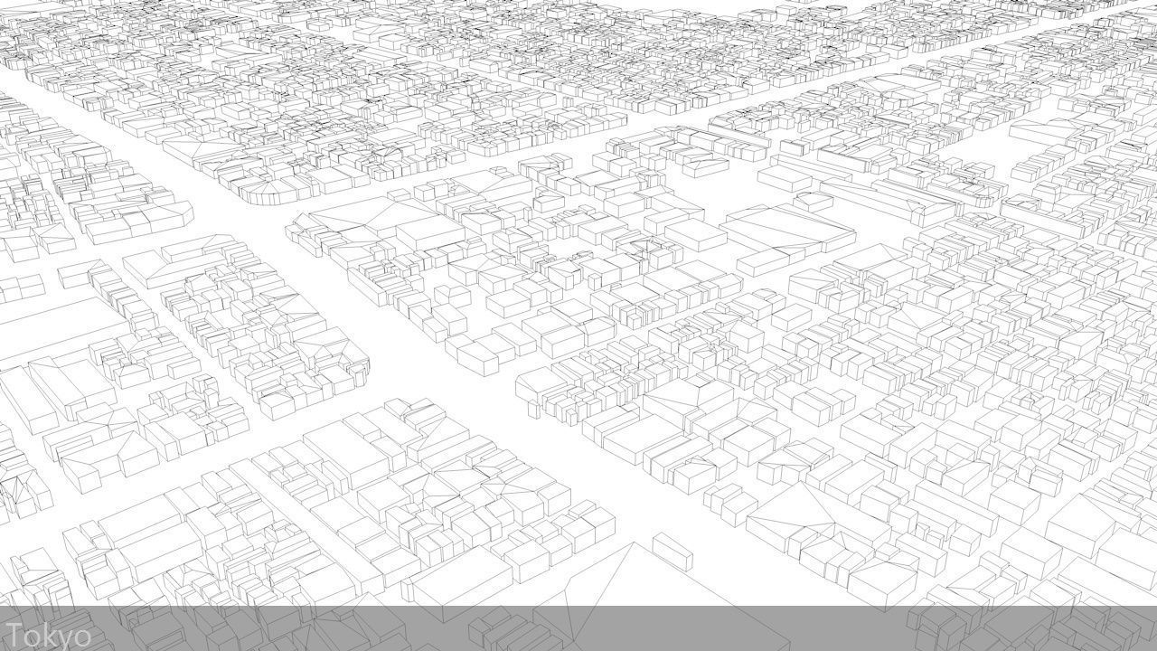 Tokyo Streets and Buildings 3D model_12