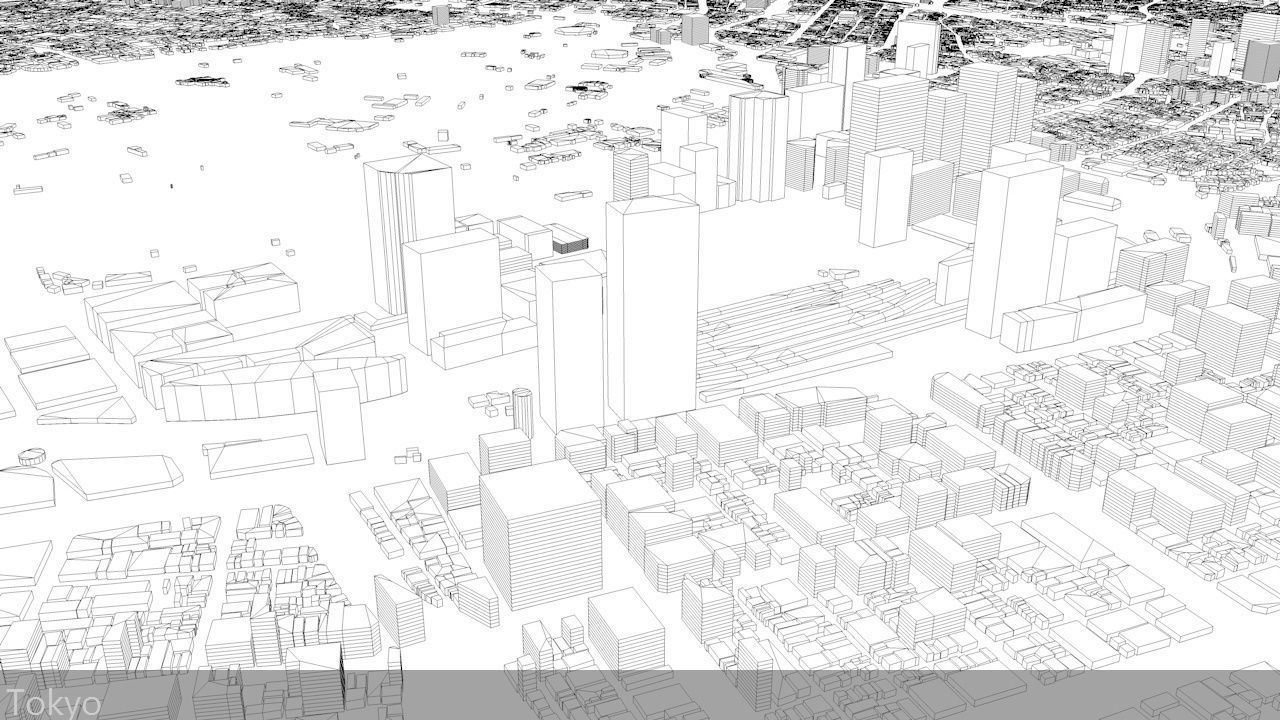 Tokyo Streets and Buildings 3D model_9