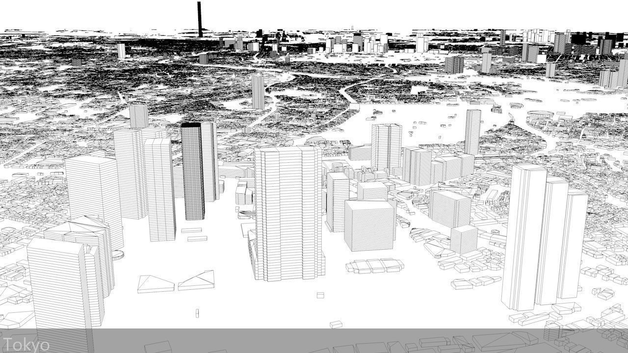 Tokyo Streets and Buildings 3D model_10