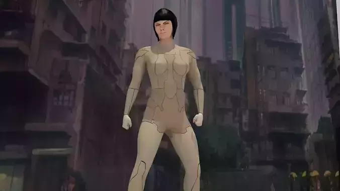 The Major Ghost in the shell Print v1  3D print model