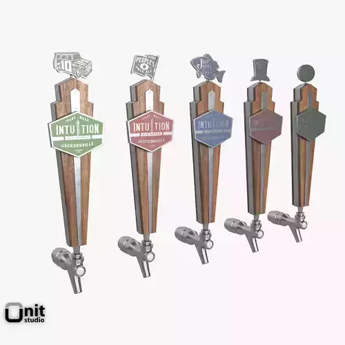 Beer Taps Intuition Ale Works 3D model