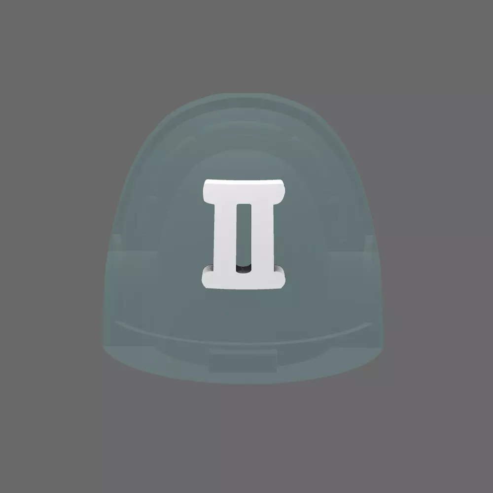 Space Knights V10R Standard Roman Numeral 02 Shoulder Symbols 3D print model