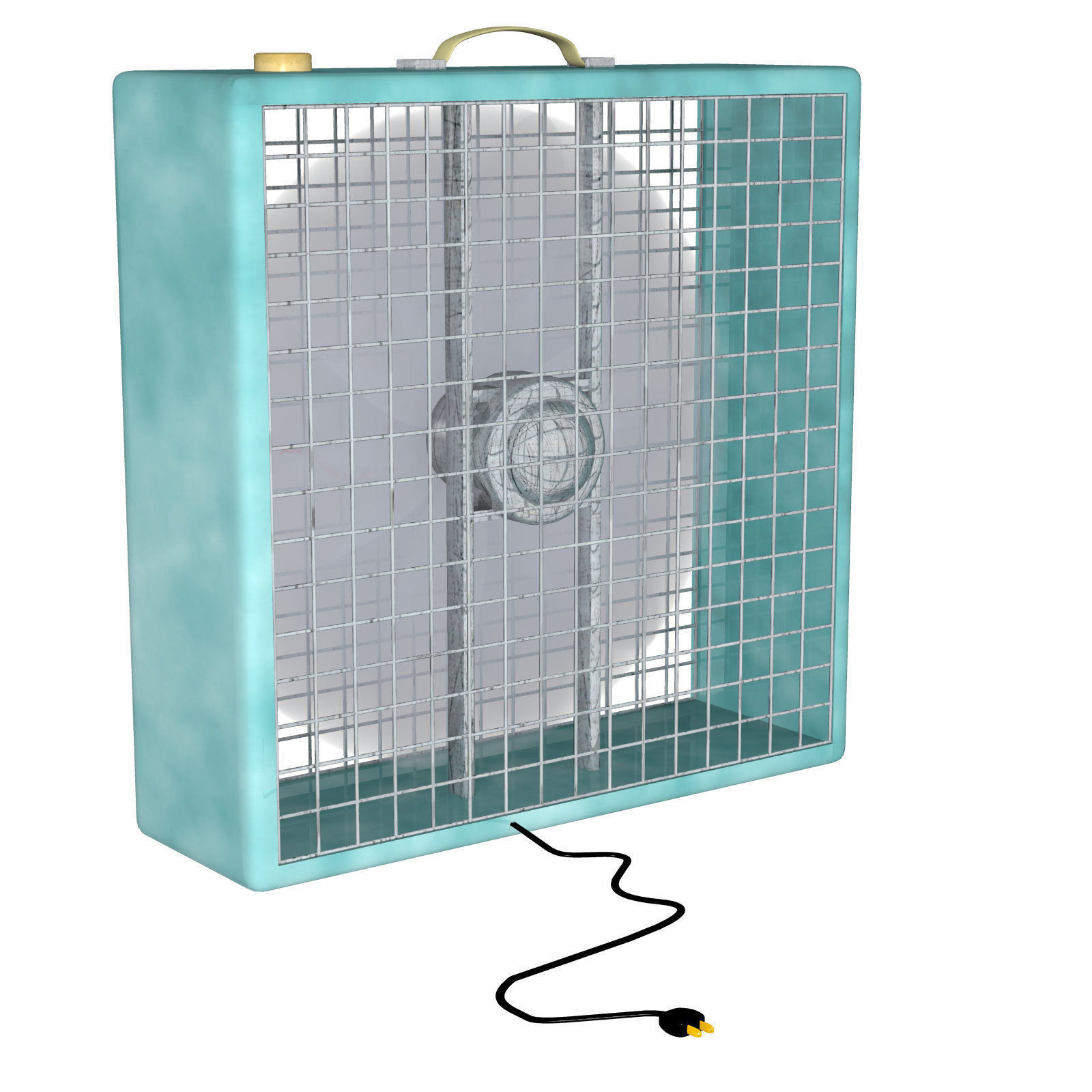  Box Fan FBX OBJ 3D model_15