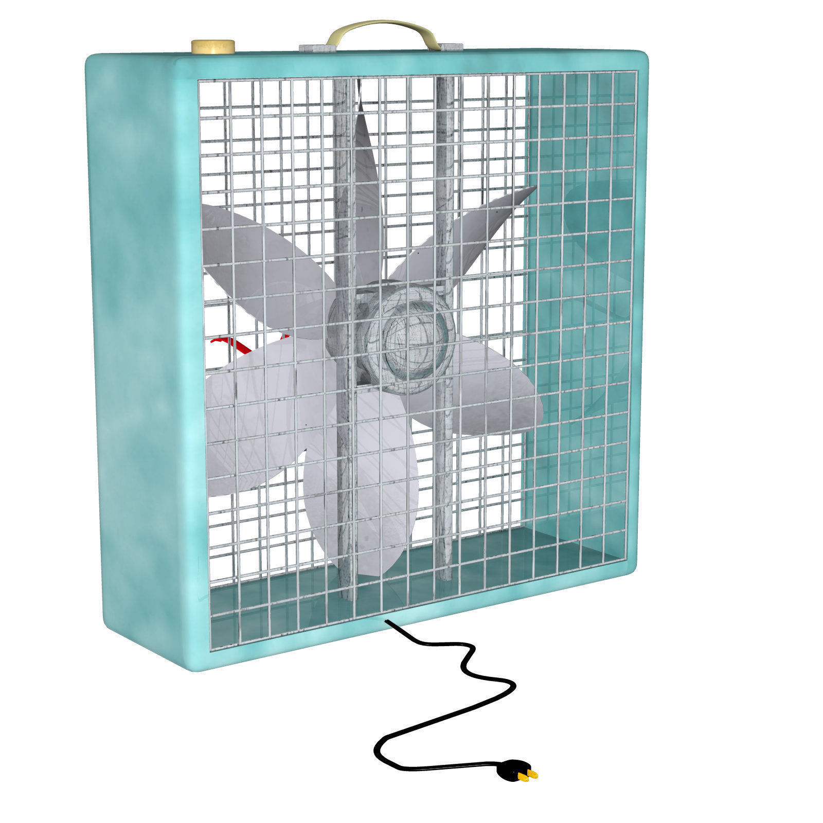  Box Fan FBX OBJ 3D model_5