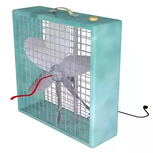  Box Fan FBX OBJ 3D model