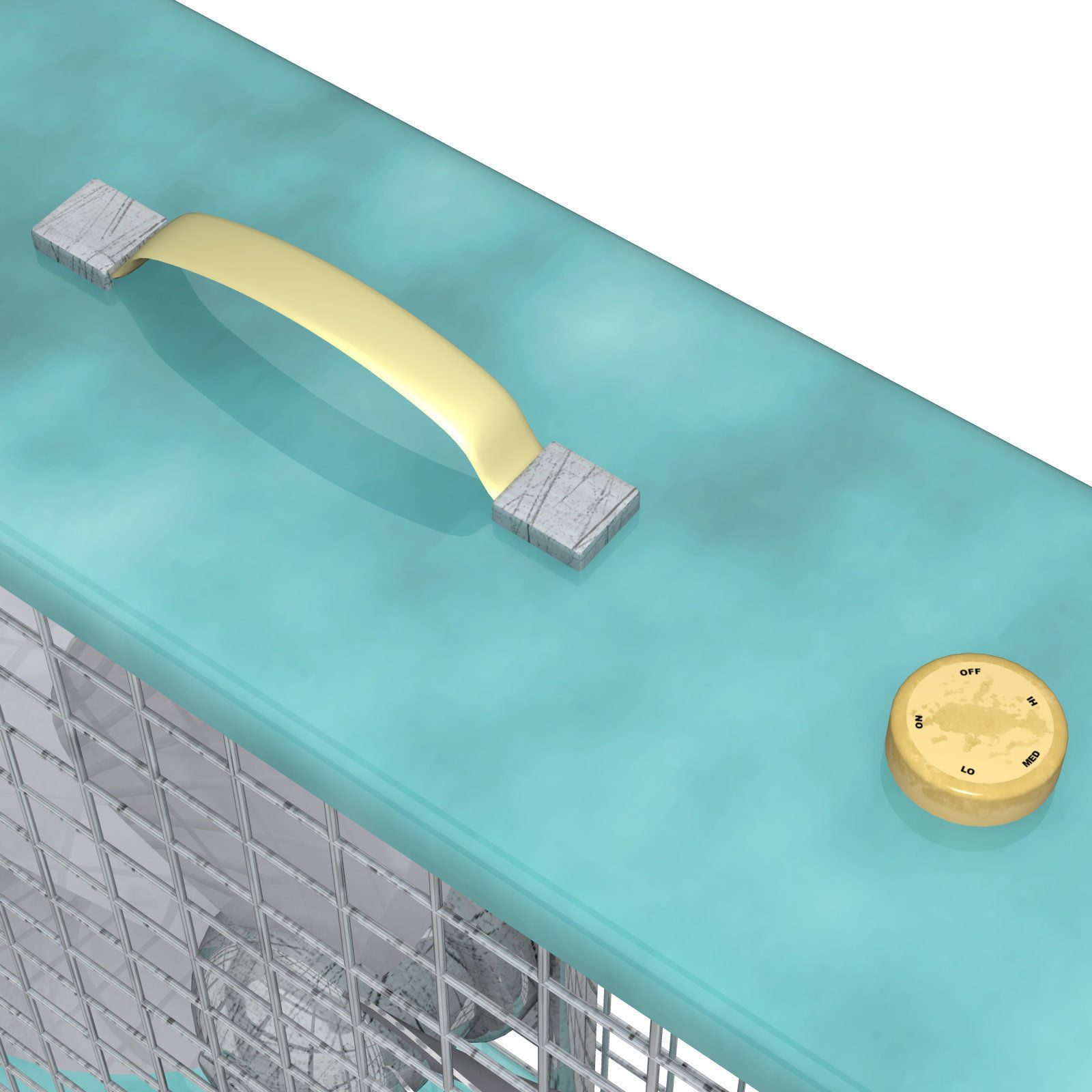  Box Fan FBX OBJ 3D model_6