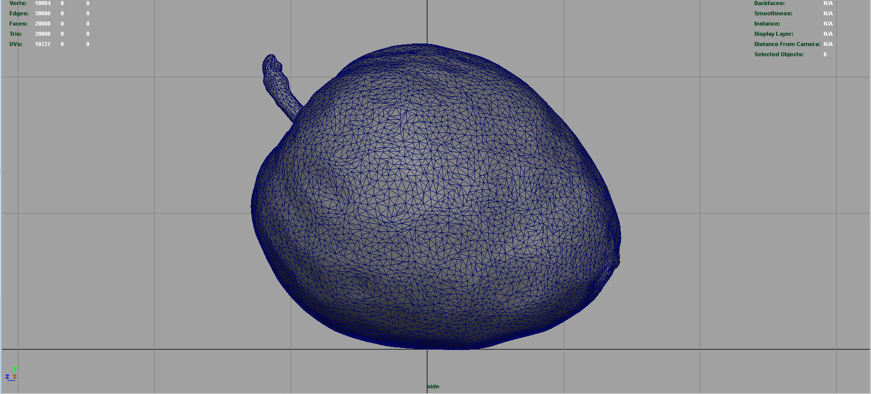 Custard Apple Low-poly 3D model_11
