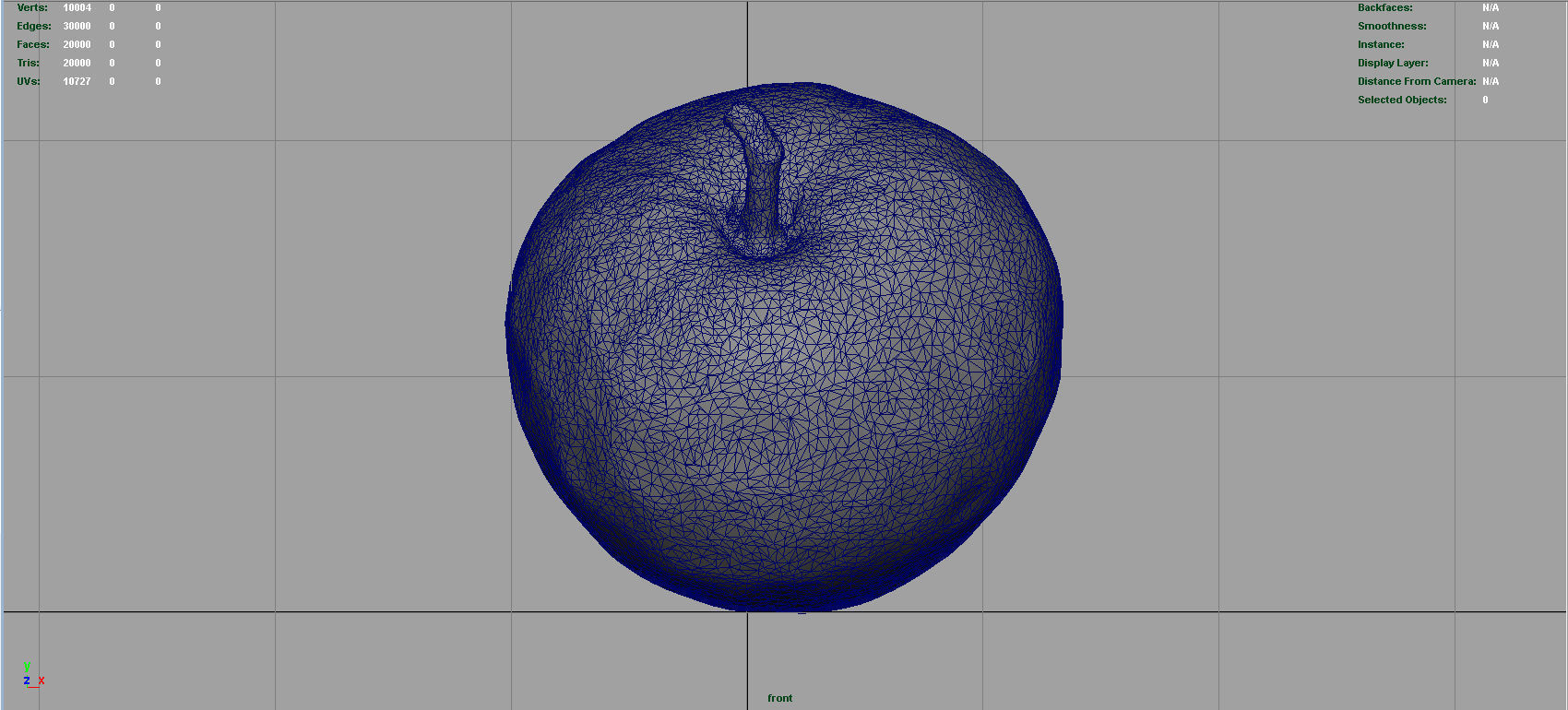 Custard Apple Low-poly 3D model_10