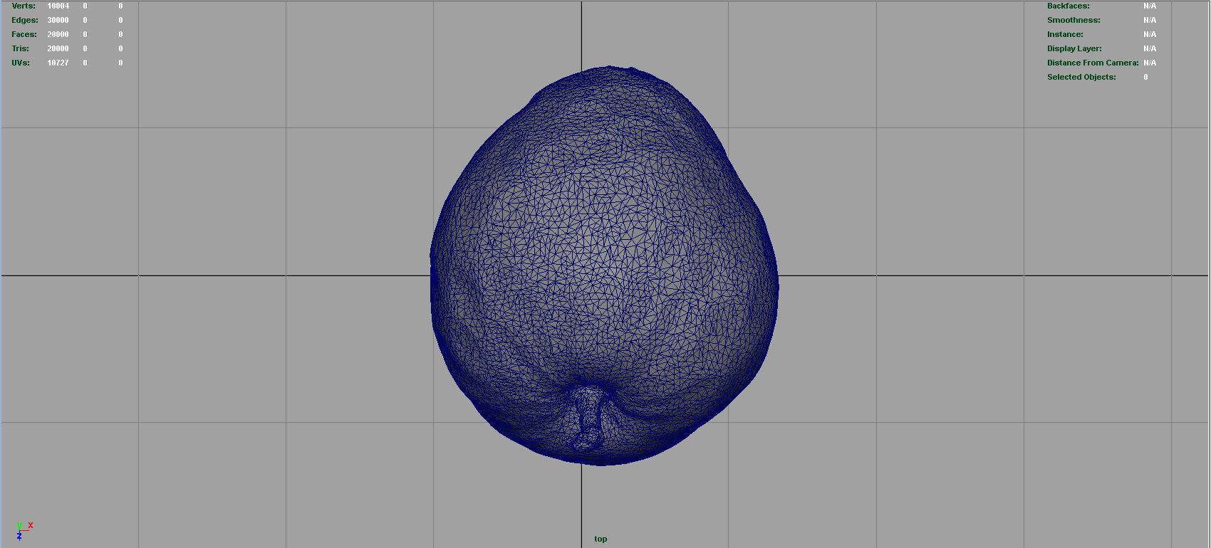 Custard Apple Low-poly 3D model_9