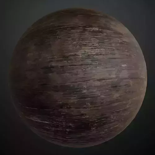 Scratched Dark Wood Plank PBR Seamless Texture