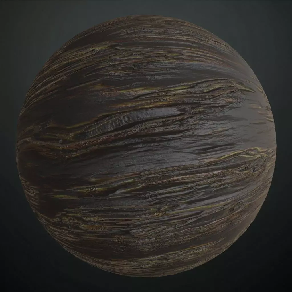 Natural Pine Wood Grain PBR Seamless Texture