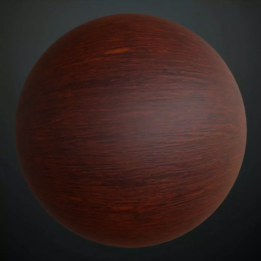 Dark Walnut Fine Grain Wood PBR Seamless Texture