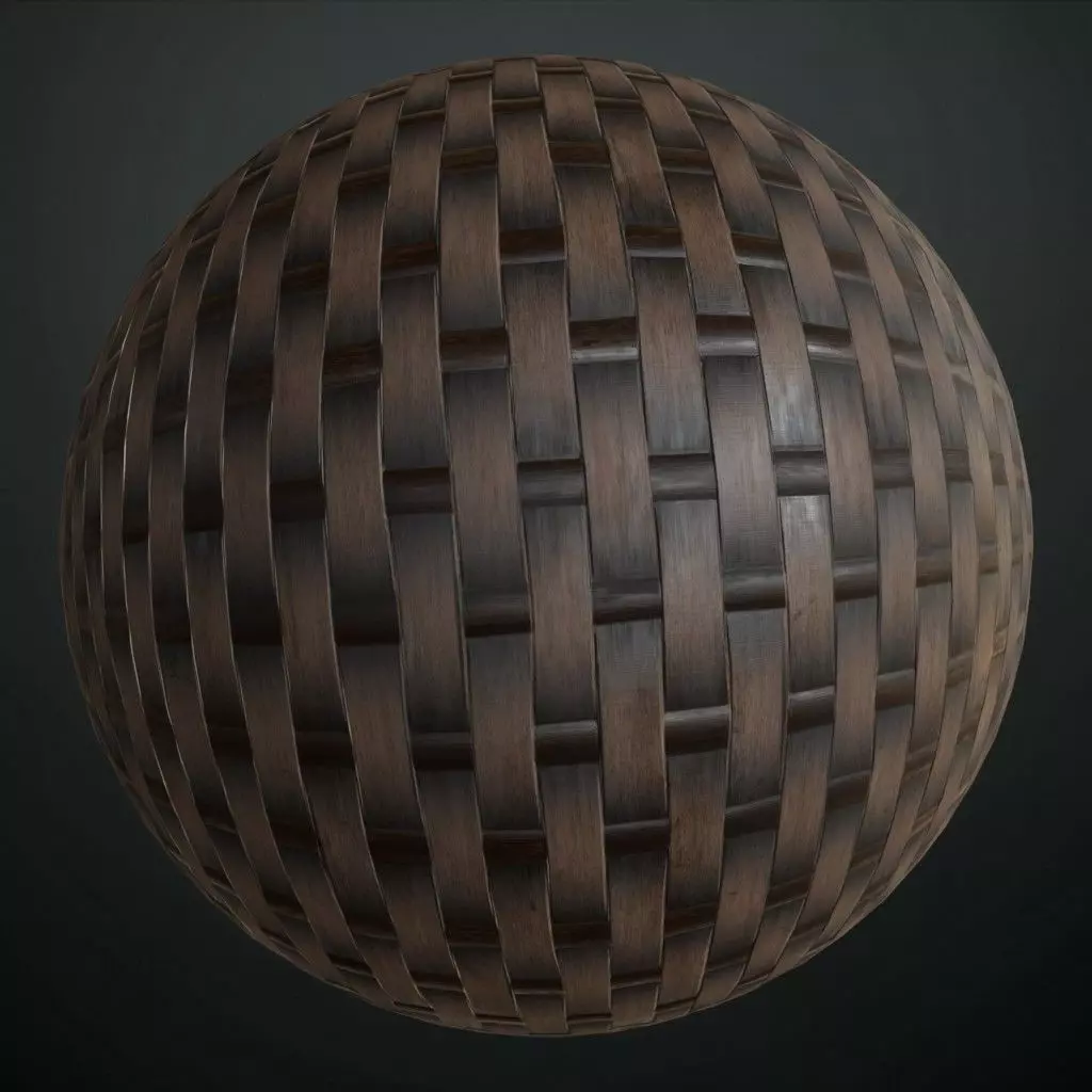 Antique High-Gloss Parquet Floor PBR Seamless Texture