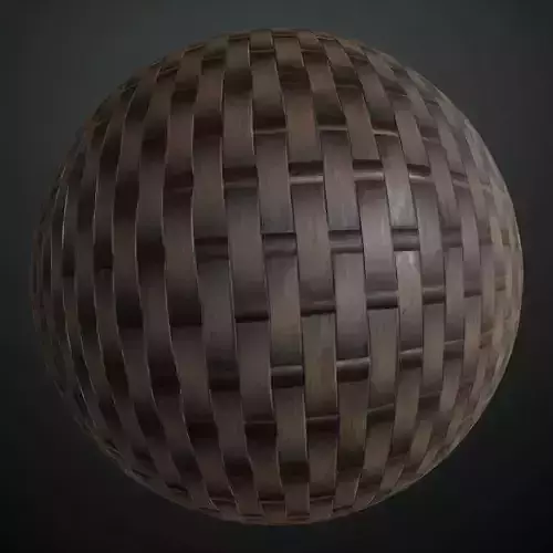 Antique High-Gloss Parquet Floor PBR Seamless Texture