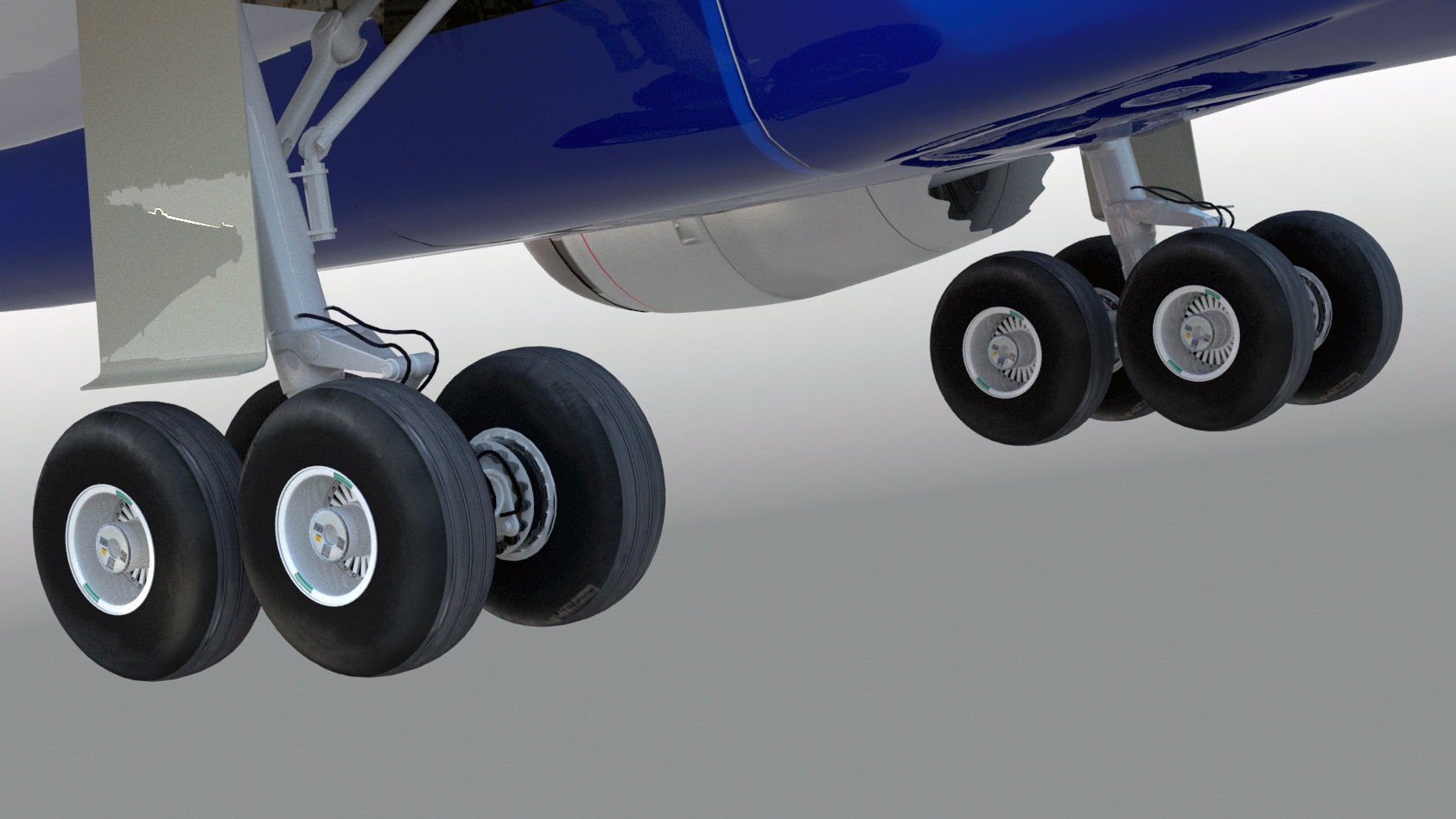 Boeing 787 DREAMLINER high detailed no name livery Low-poly 3D model_5