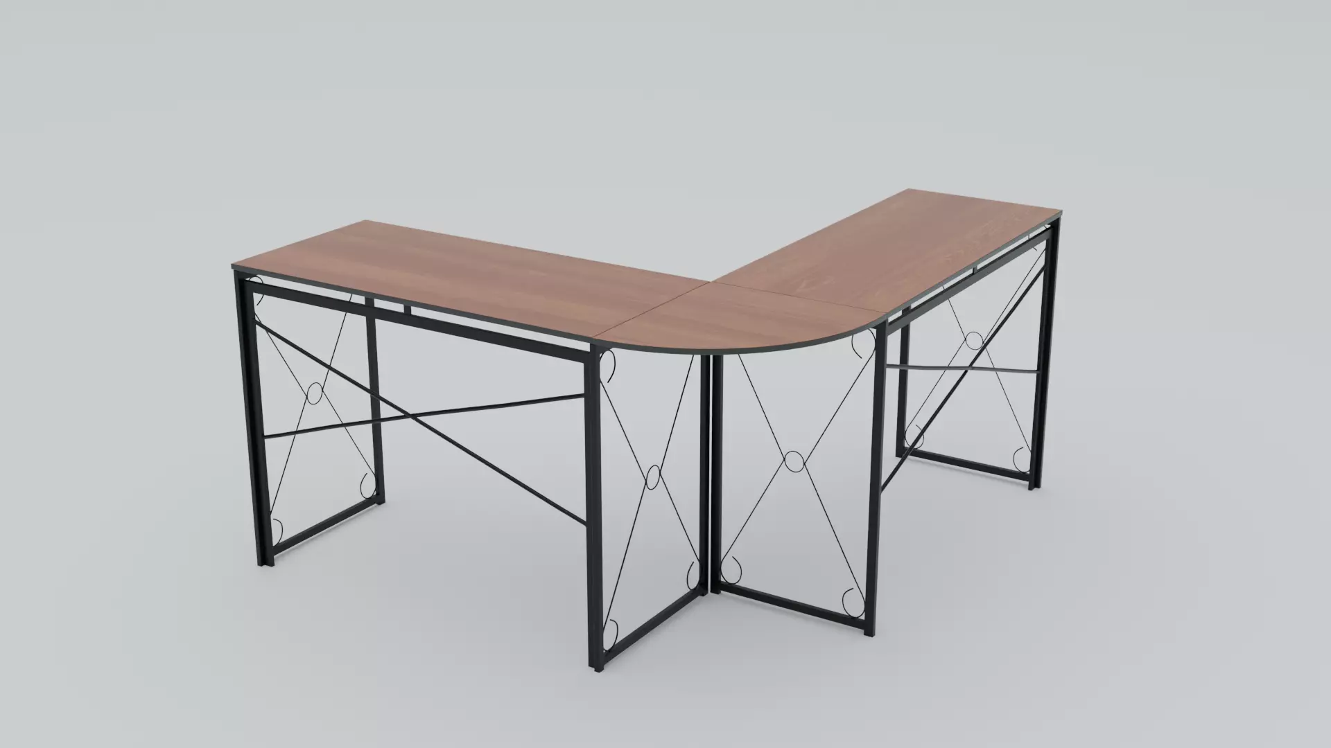 Computer Table Low-poly 3D model
