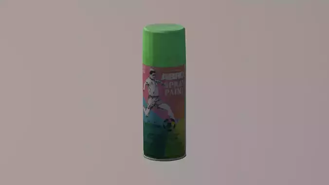 Paint Sprays Low-poly 3D model