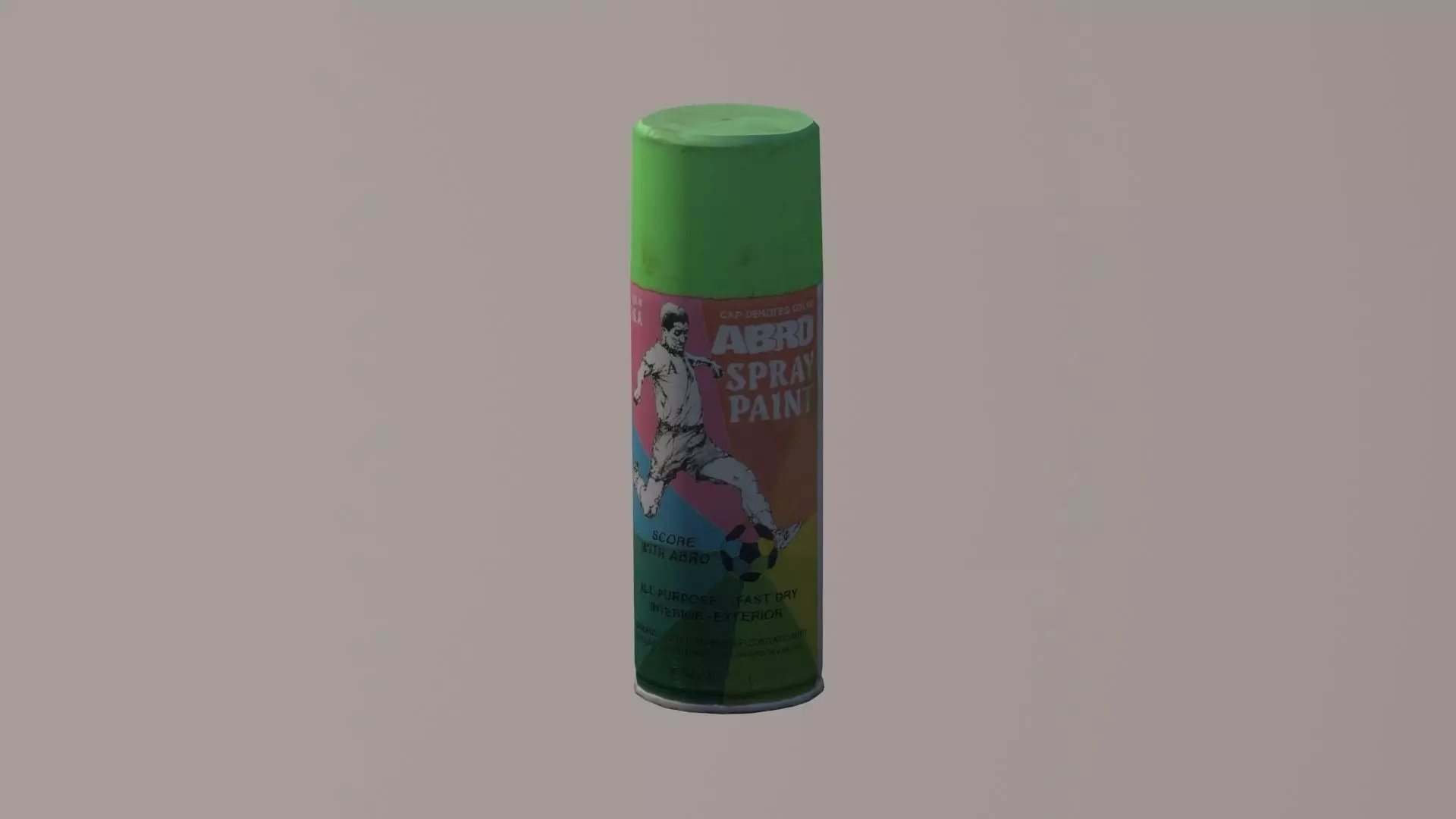 Paint Sprays Low-poly 3D model_0