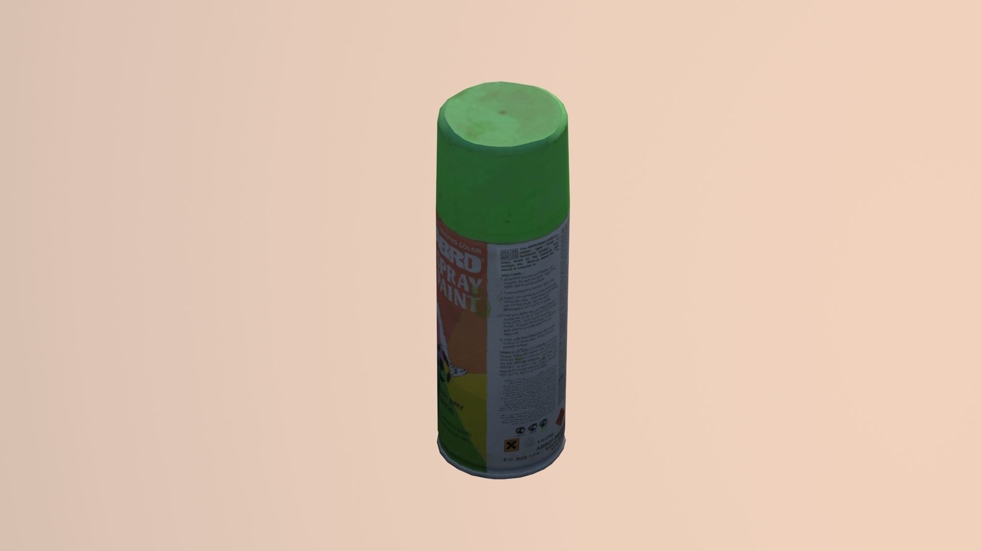 Paint Sprays Low-poly 3D model_1