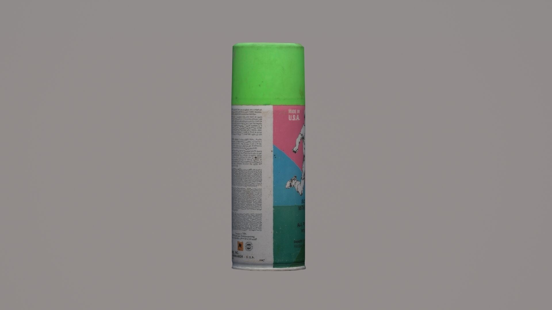 Paint Sprays Low-poly 3D model_3