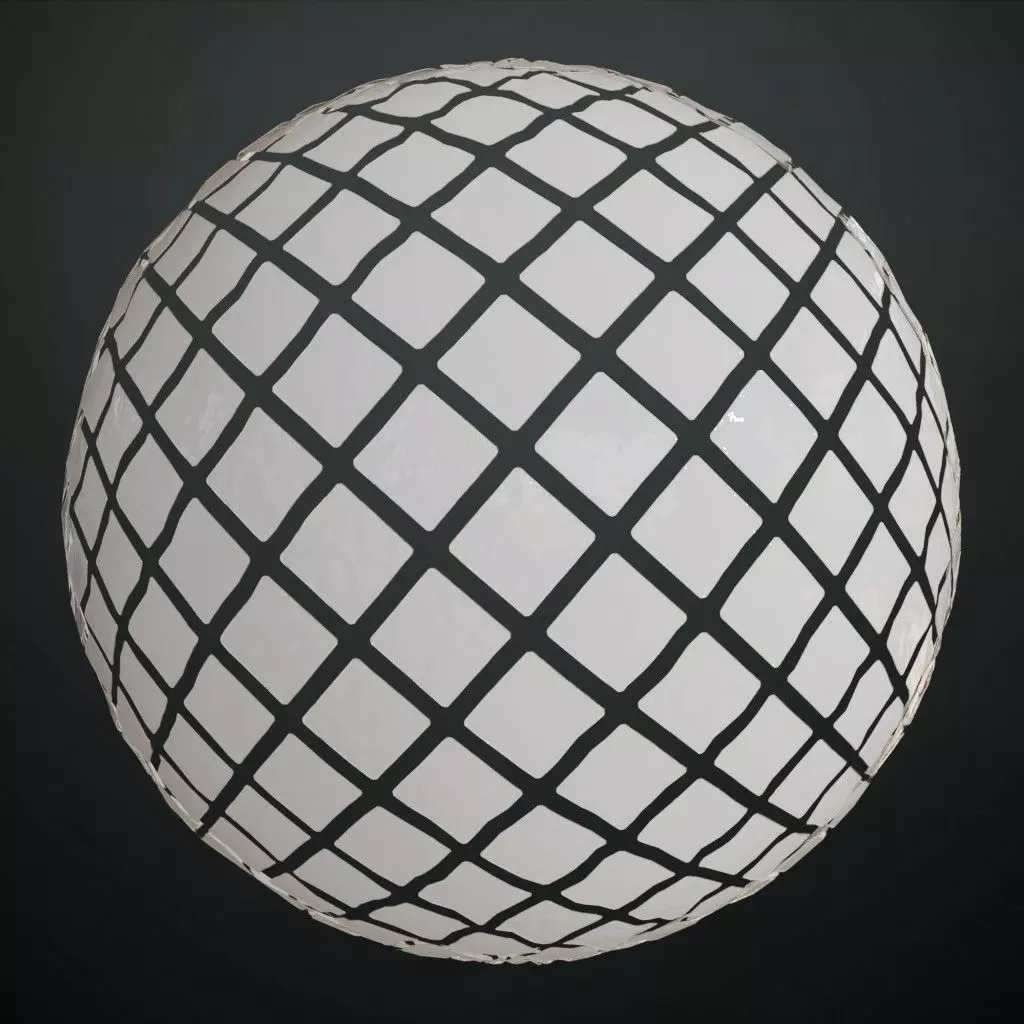 Antique High-Gloss Parquet Floor PBR Seamless Texture