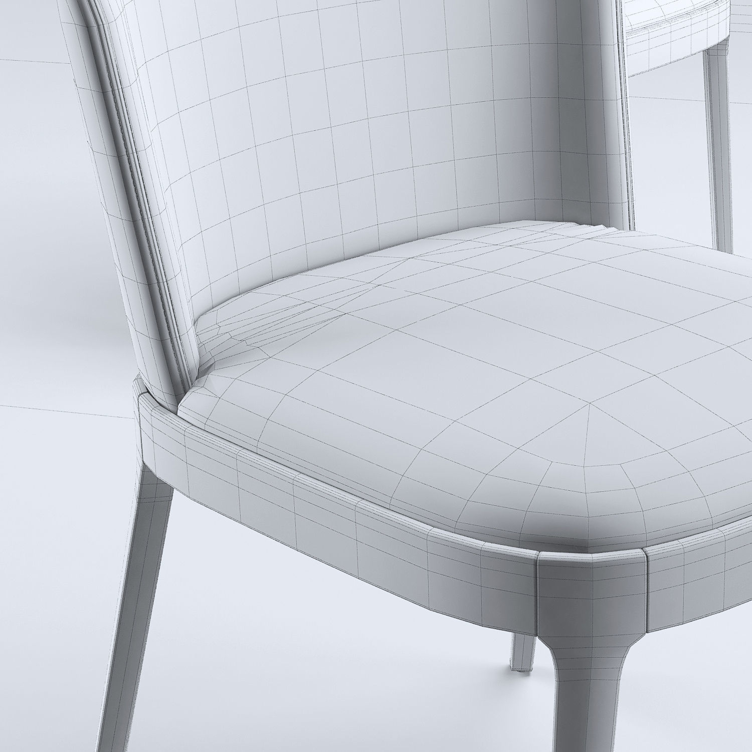 Cattelan Italia Gordon Deep Wood Table Magda Chair 3D model_2