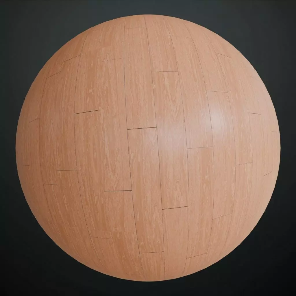 Antique High-Gloss Polished Mahogany PBR Seamless Texture