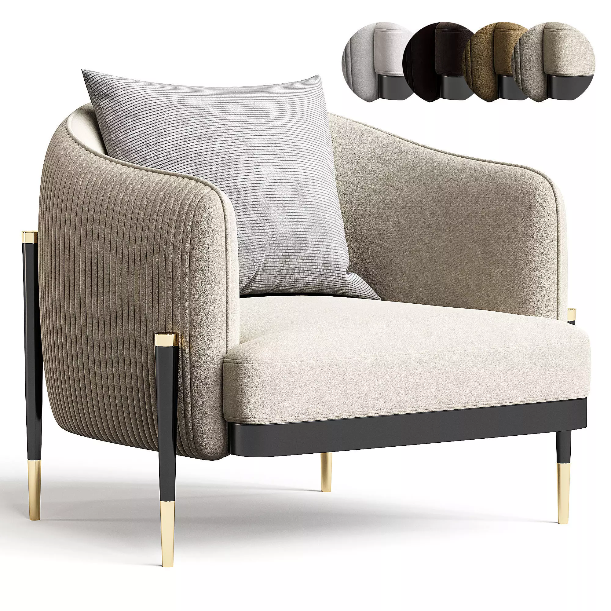 Oxford Armchair by Capitalcollection 3D model
