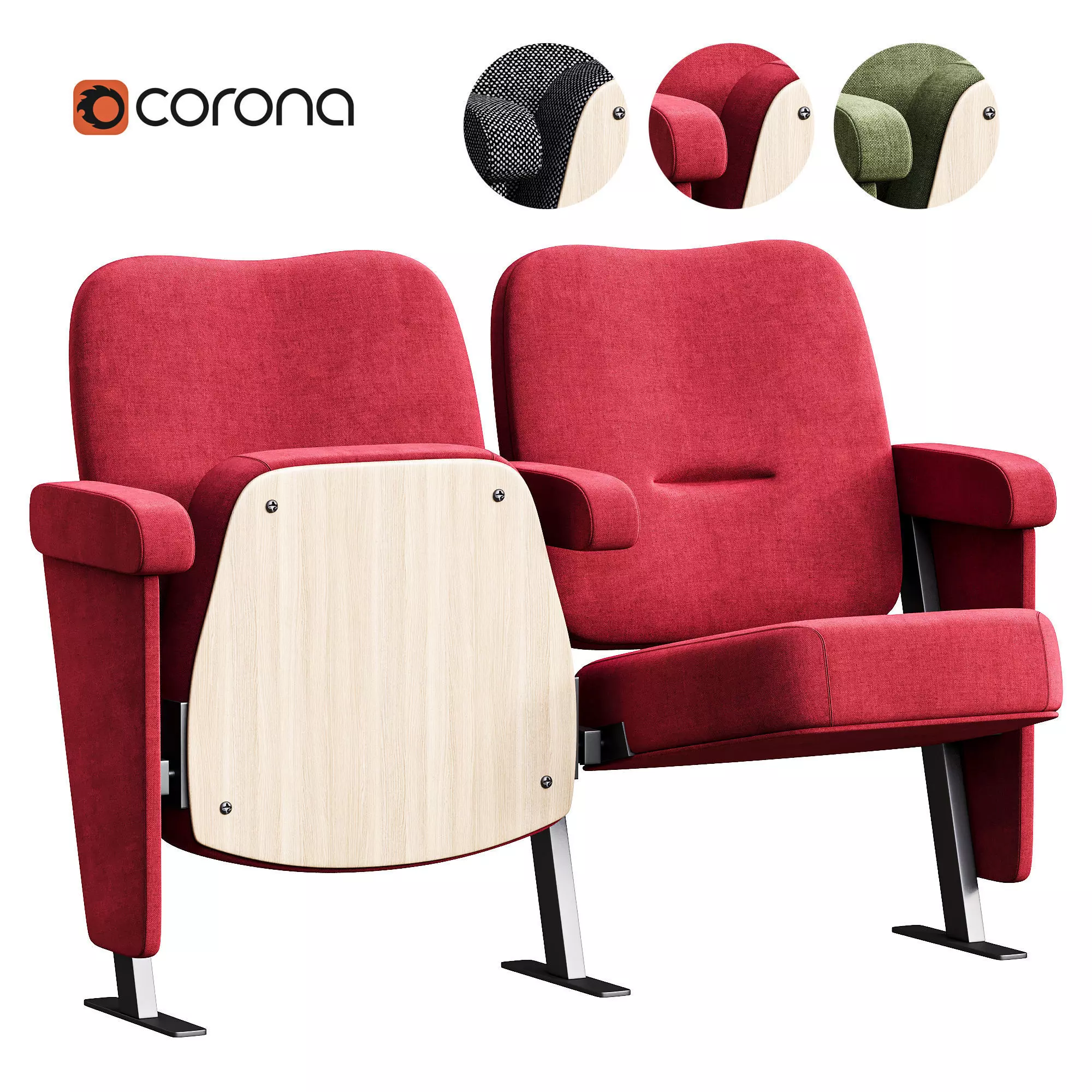 Orion Auditorium Seating 3D model