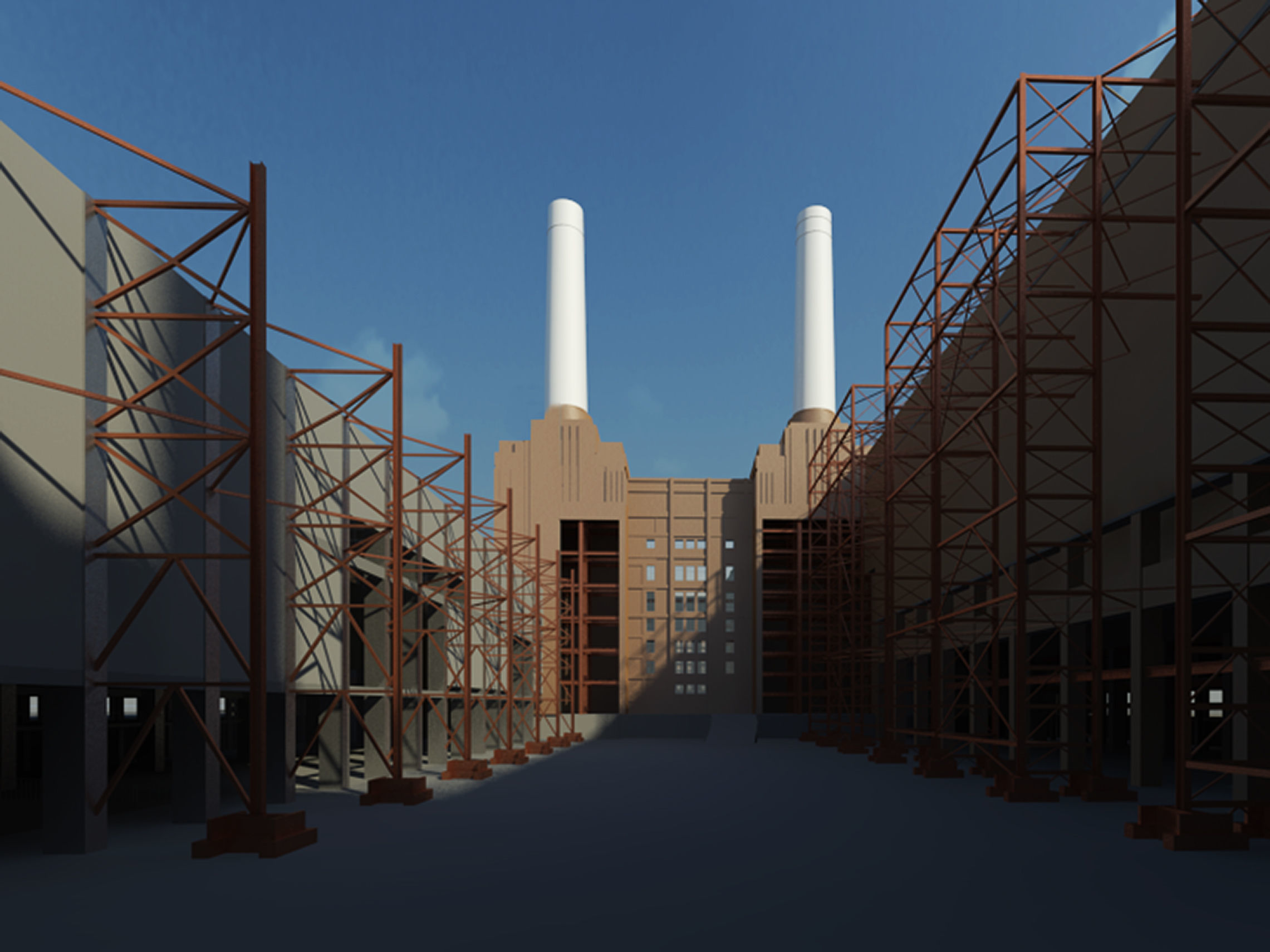 Battersea Power Station - London 3D model_2