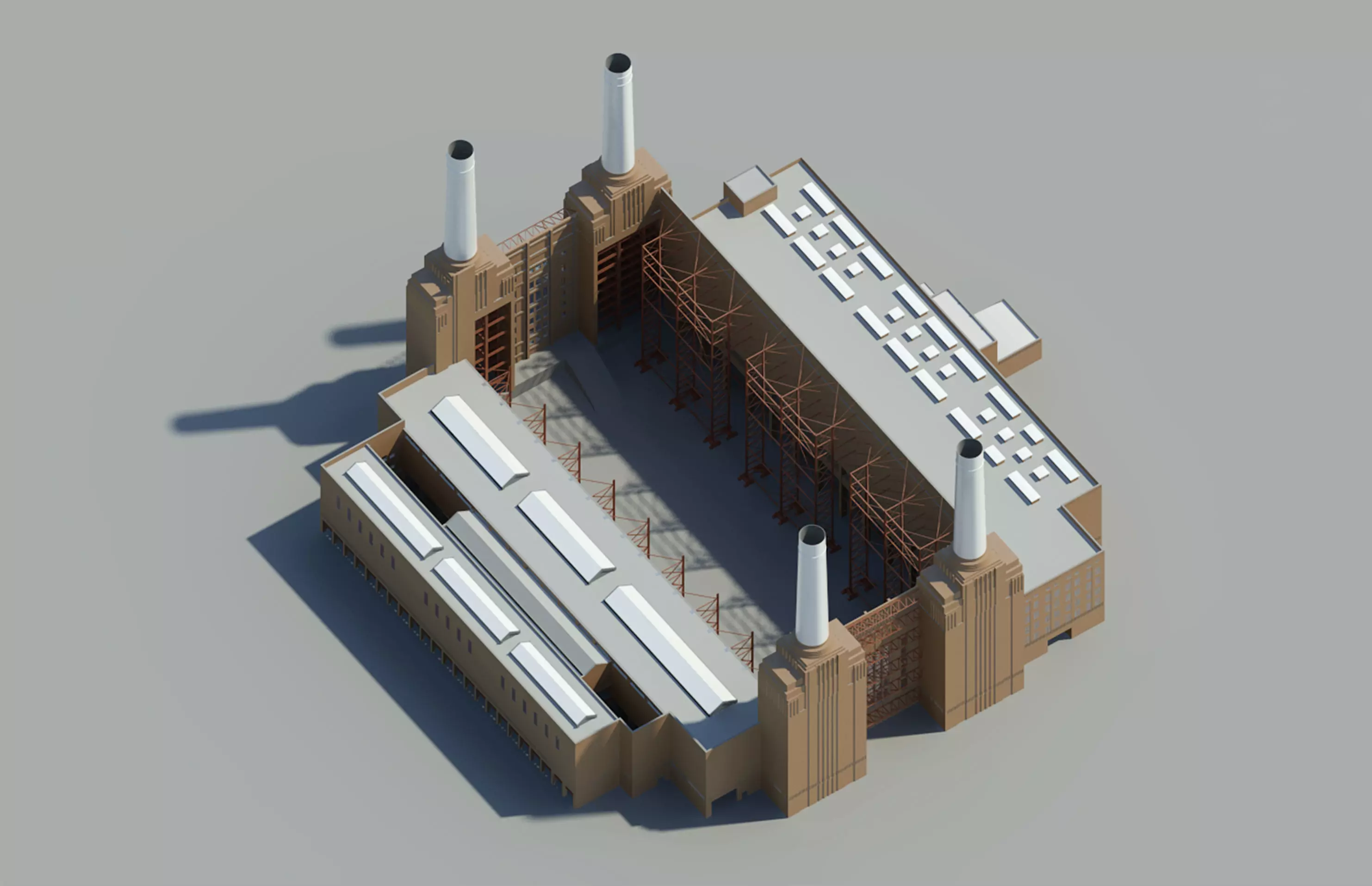 Battersea Power Station - London 3D model_0