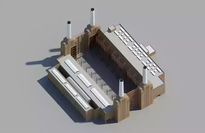 Battersea Power Station - London 3D model