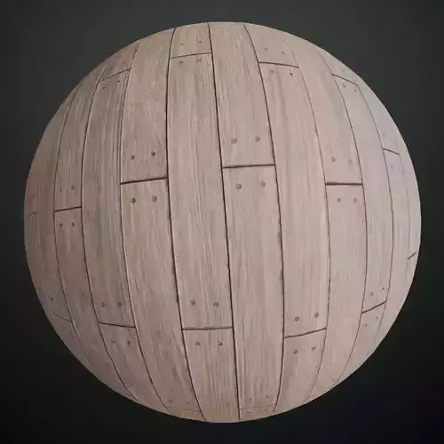 Weathered Grey Wood Planks with Metal Rivets PBR Seamless Texture