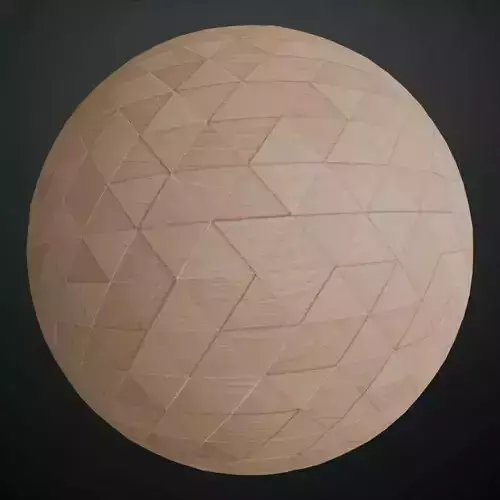 Light Modern Triangle Inlay Wood Parquet PBR Seamless Texture