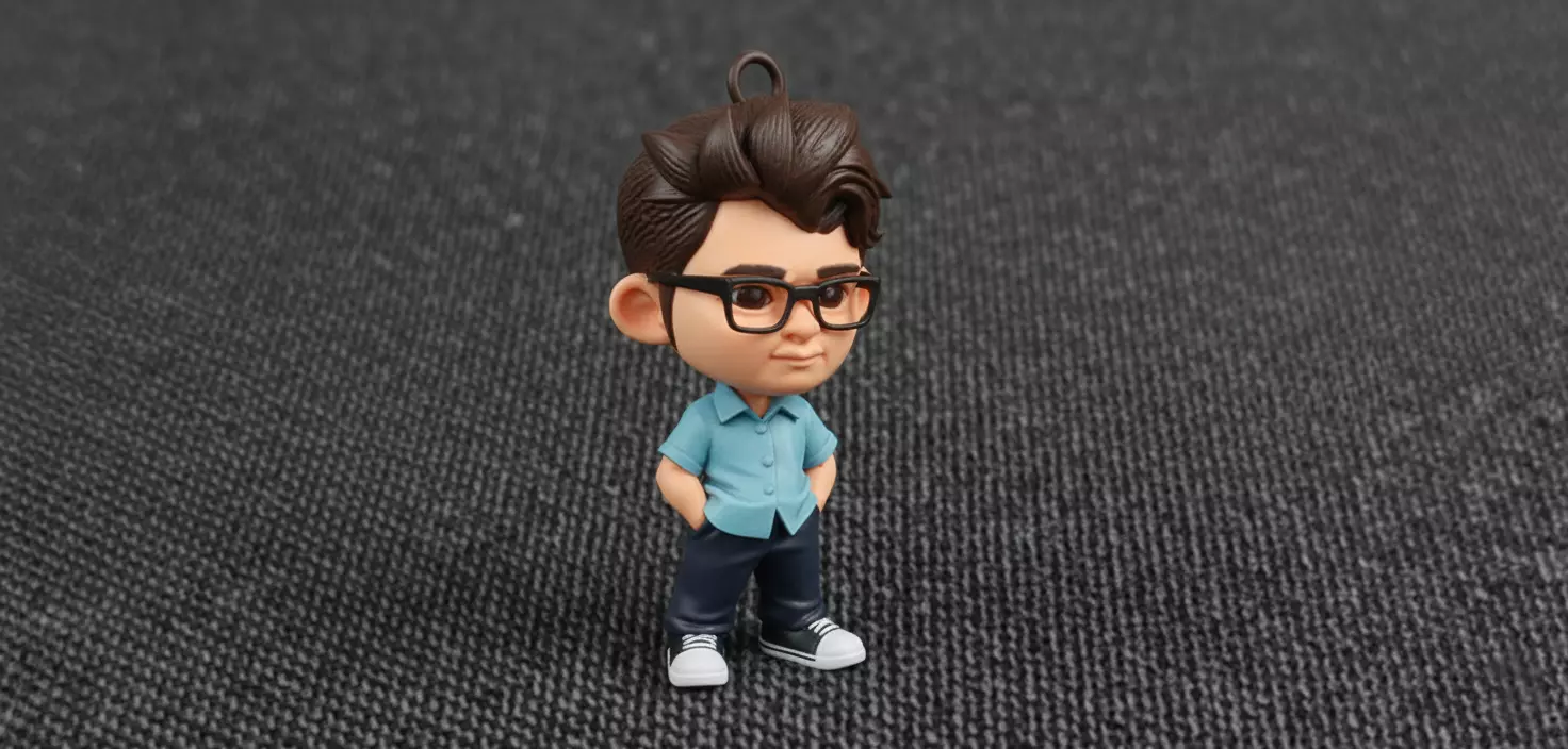Customised 3D Figurine Keychain-01 Free 3D print model
