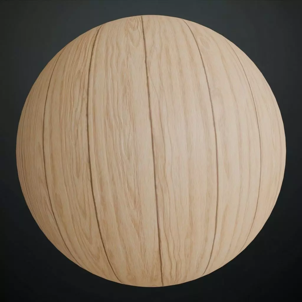 Vintage Hand-Painted Dark Brown Wood PBR Seamless Texture