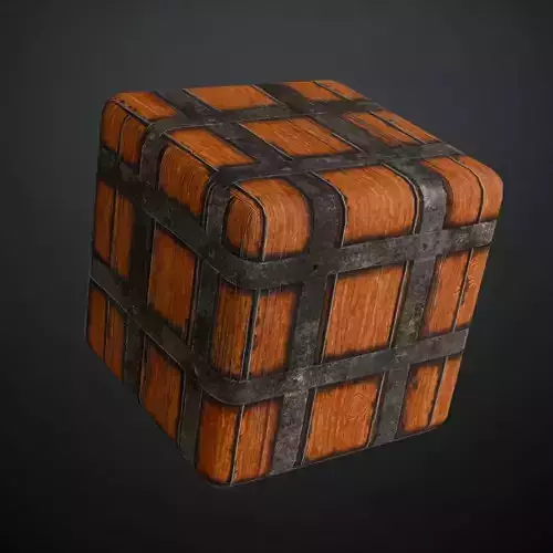 High-Gloss Varnished Pine Wood Planks PBR Texture