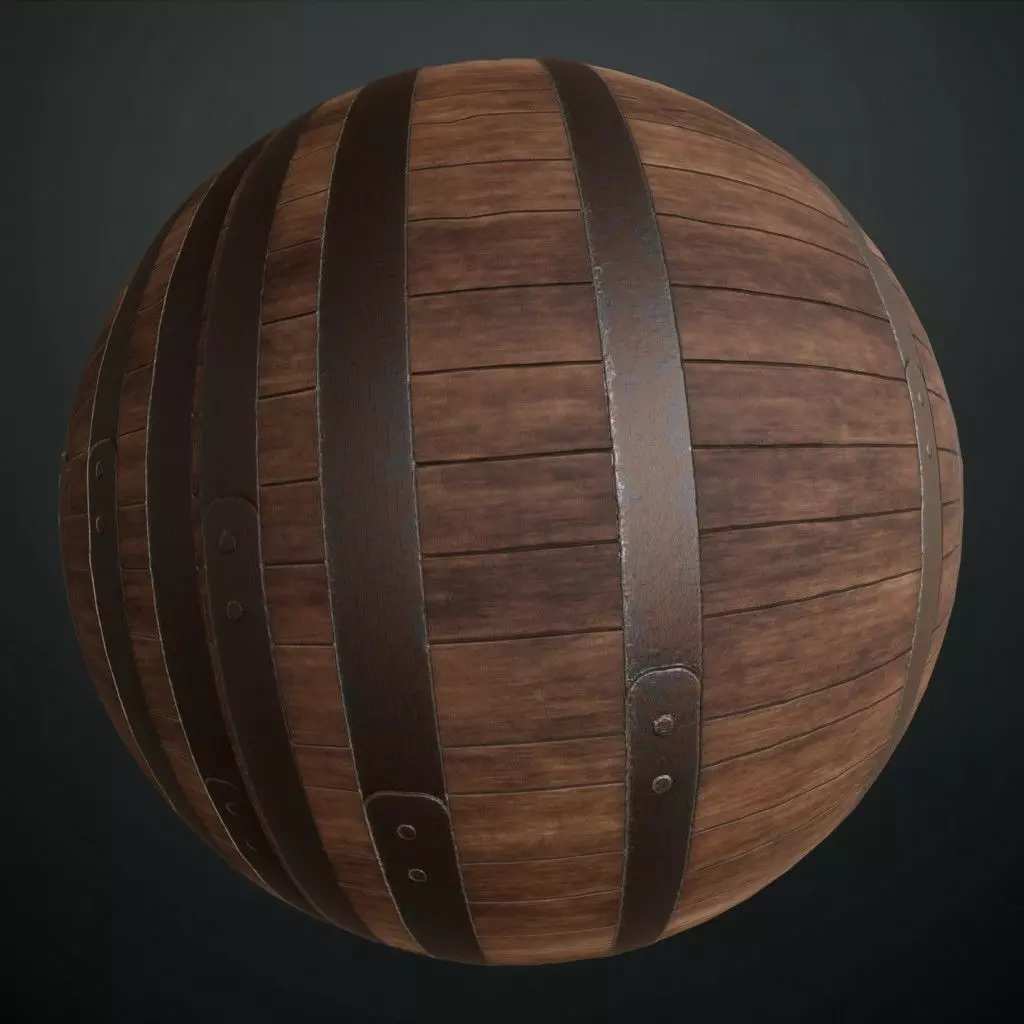 Medieval Ornate Wood Library Drawers PBR Seamless Texture