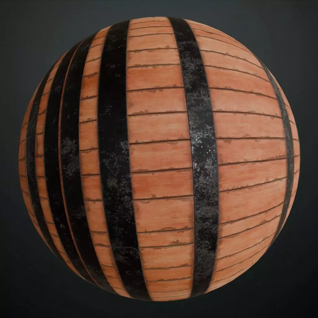 Polished Natural Pine Wood Planks PBR Seamless Texture