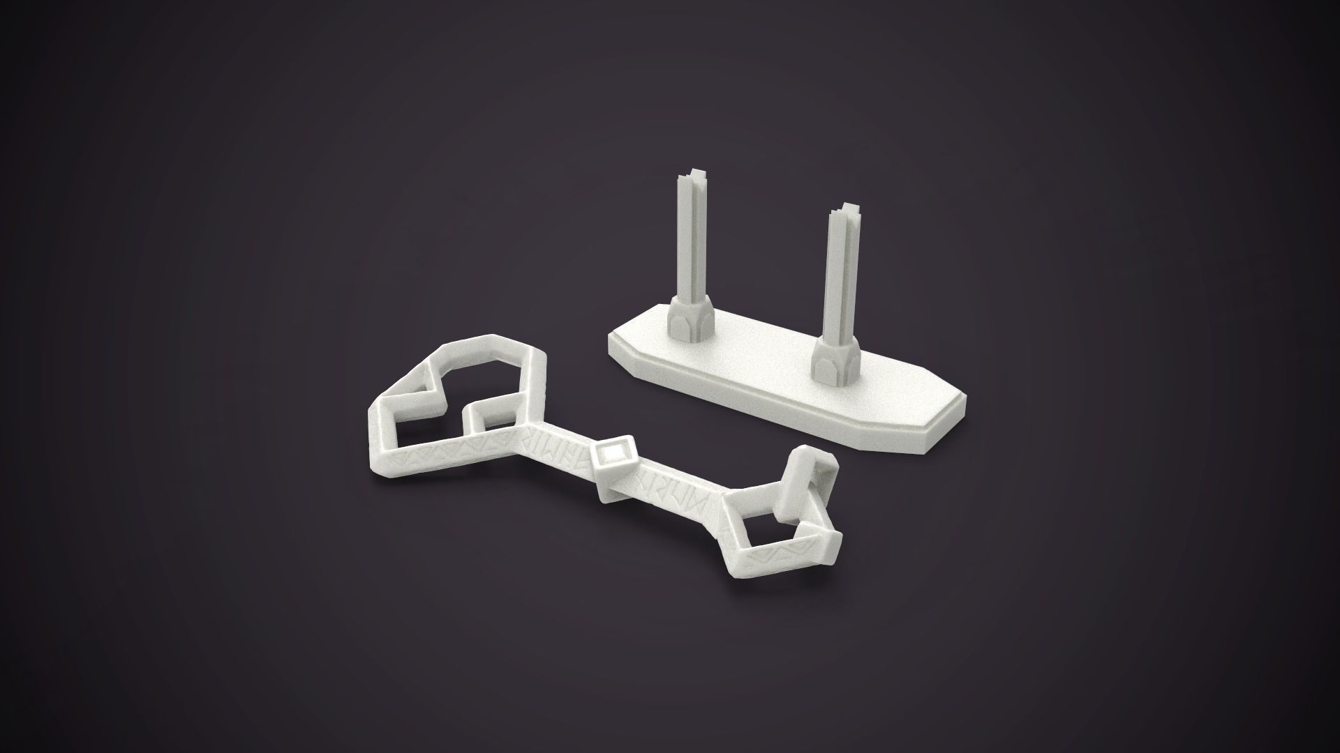 The Hobbit Key to Erebor 3D print model_2