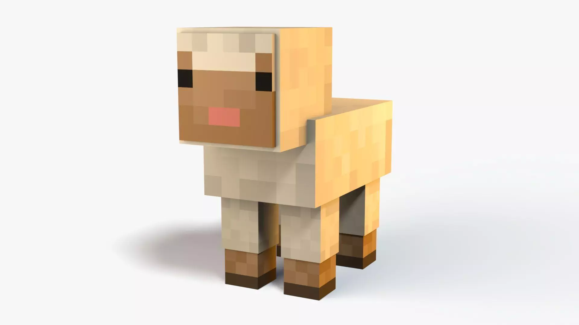 Minecraft Baby Sheep Low-poly 3D model