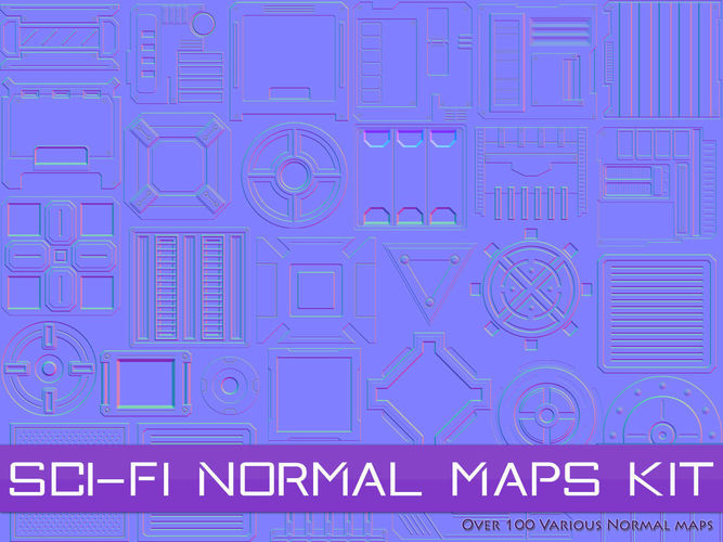 Sci-Fi Normal Maps Kit -Catalog preview- Texture