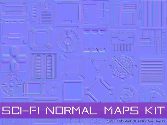Sci-Fi Normal Maps Kit -Catalog preview- Texture