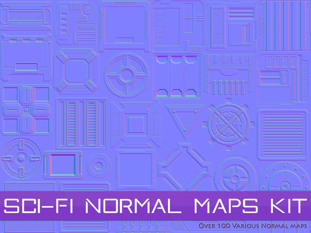 Sci-Fi Normal Maps Kit -Catalog preview- Texture_0